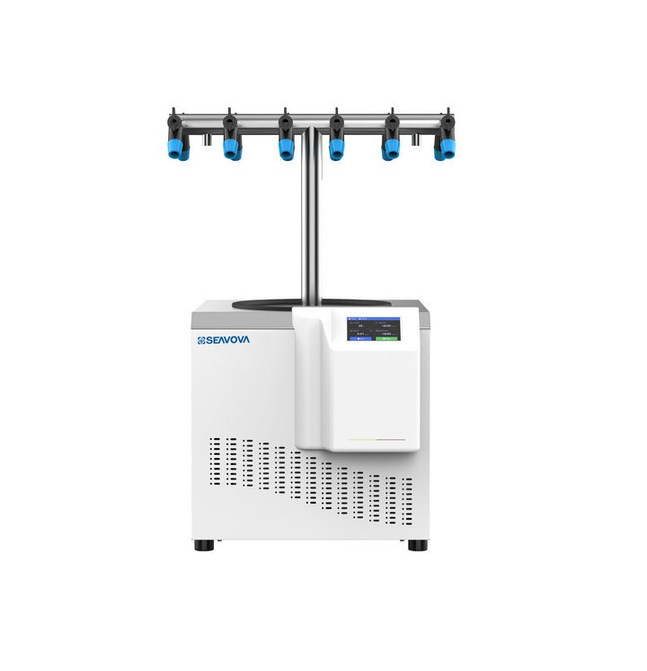 -90°C 12-port 6Kg T-Type Benchtop Laboratory Freeze Dryer / Benchtop Laboratory Lyophilizer NovaDryer-BD600TS