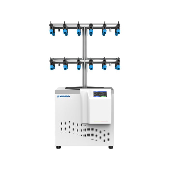 -70°C 24-port 6Kg T-Type Benchtop Laboratory Freeze Dryer / Benchtop Laboratory Lyophilizer NovaDryer-BS600TE