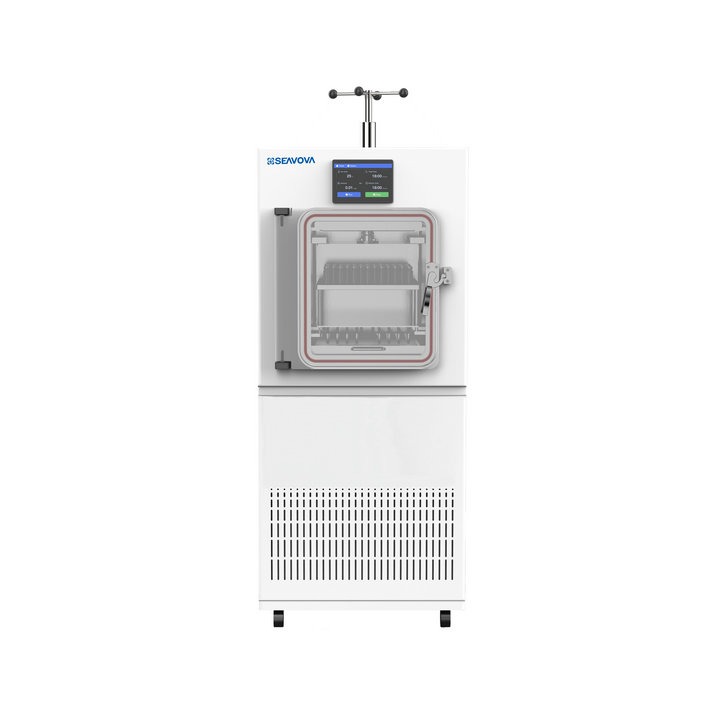 -70°C 6Kg Laboratory Small Scale Pilot Freeze Dryer / Lyophilizer NovaDryer-PST6 with Vial Rubber Stopper Top Press