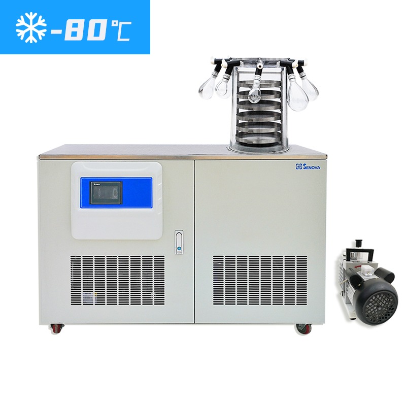 -80°C Horizontal Freeze Dryer NovaDryer-C273 Multi-pipeline Manifold Ordinary Type